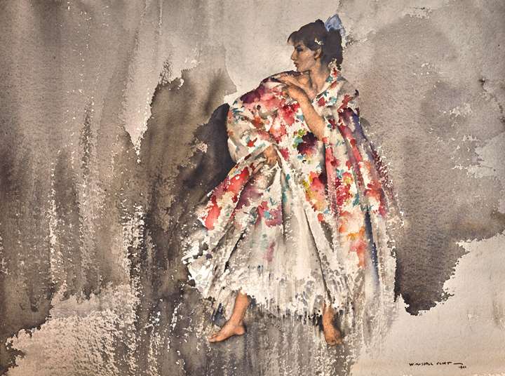 Cecilia in a Spanish Shawl